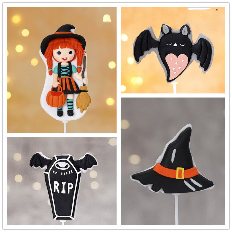 Adorable Decoration Of Halloween Baking Cake