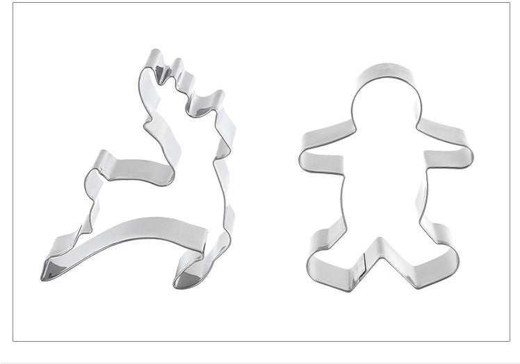 Staineless Steel Cookie Cutters Christmas Cake Cookie Mold Fondant Cutter DIY Baking Tools