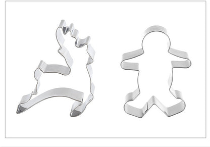 Staineless Steel Cookie Cutters Christmas Cake Cookie Mold Fondant Cutter DIY Baking Tools