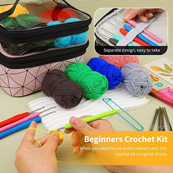 105-piece Crochet Tool Outfit DIY Hand Knitting