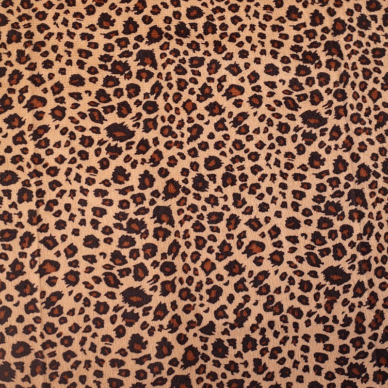 Short Plush Animal Print Fabric