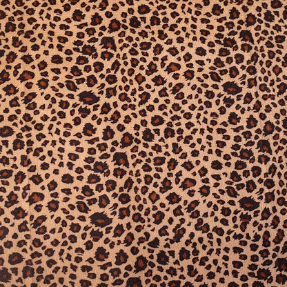 Short Plush Animal Print Fabric