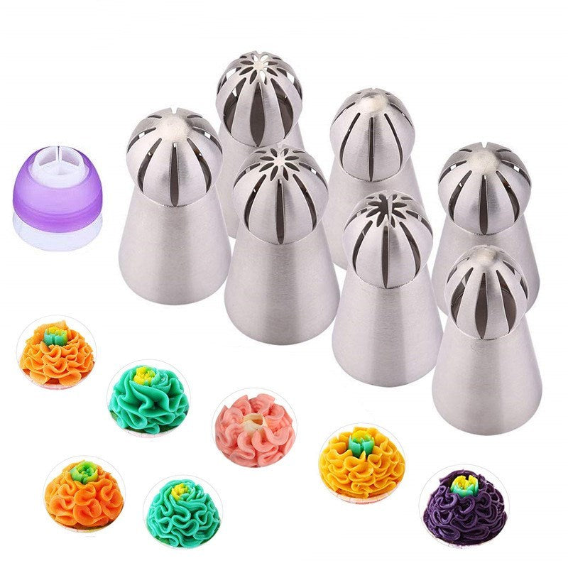 Butter Cake Decoration Squeezing Flower Mouth Ball Torch Flower Mouth