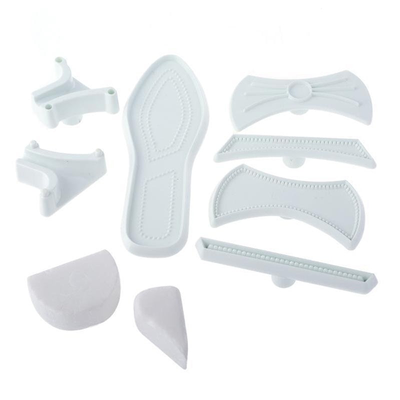 9-piece DIY high heel cake cutter mold