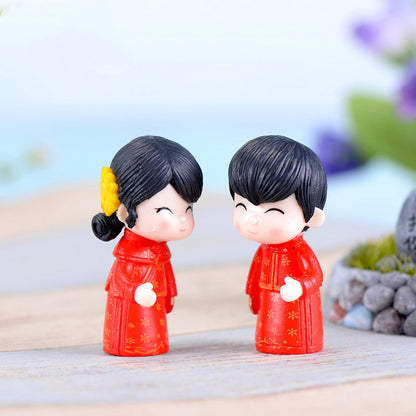 Wedding PVC Plastic Doll Souvenir Cake Accessories