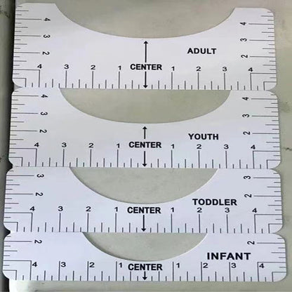 T-shirt Guide Ruler Round Neck Calibration Tool Sewing Ruler