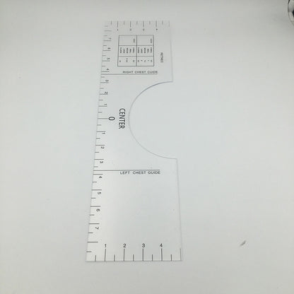 T-shirt Guide Ruler Round Neck Calibration Tool Sewing Ruler