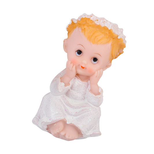 Birthday Cake Angel Baby Doll Decoration Ornaments