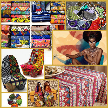 African Batik Cotton Wax Cloth