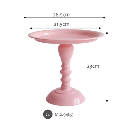 SWEETGO 1 Piece High Feet Cake Stands For Fondant Cupcake Macaroon Tower Baby Room Decoration Dessert Table Party Suppliers