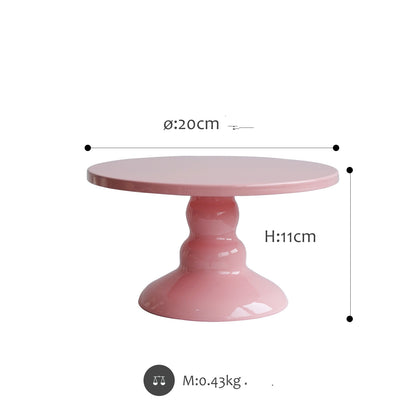 SWEETGO 1 Piece High Feet Cake Stands For Fondant Cupcake Macaroon Tower Baby Room Decoration Dessert Table Party Suppliers