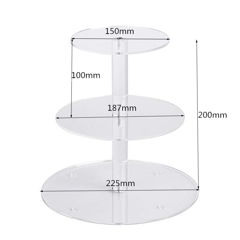 3 4 5 Tier Acrylic Wedding Cake Stand Crystal Cup Cake Display Shelf Cupcake Holder Plate Birthday Party Decoration Stands