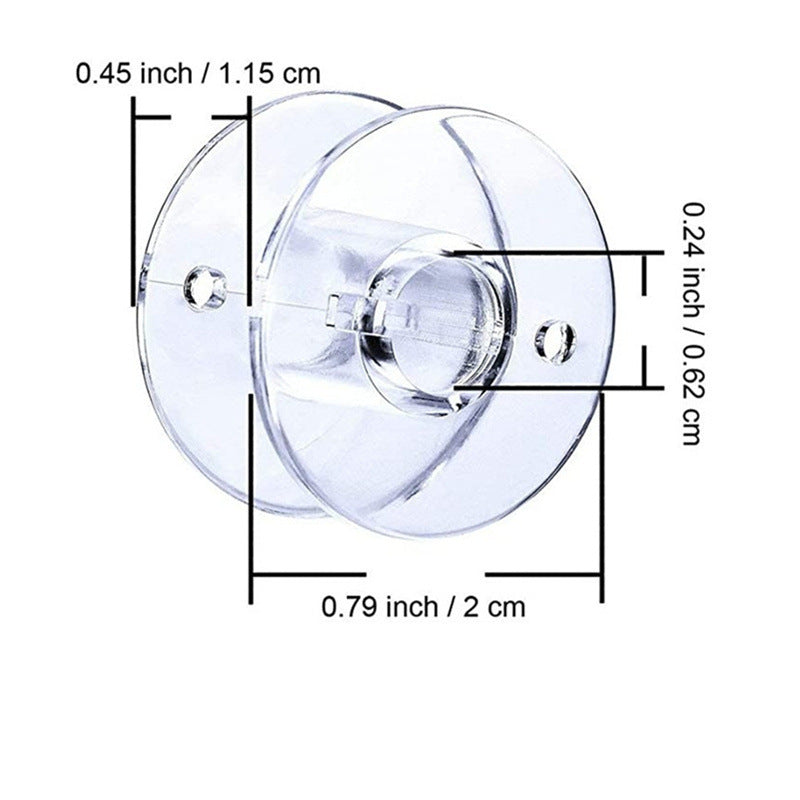 Universal Multifunctional Transparent Bobbin Sewing Machine Spool