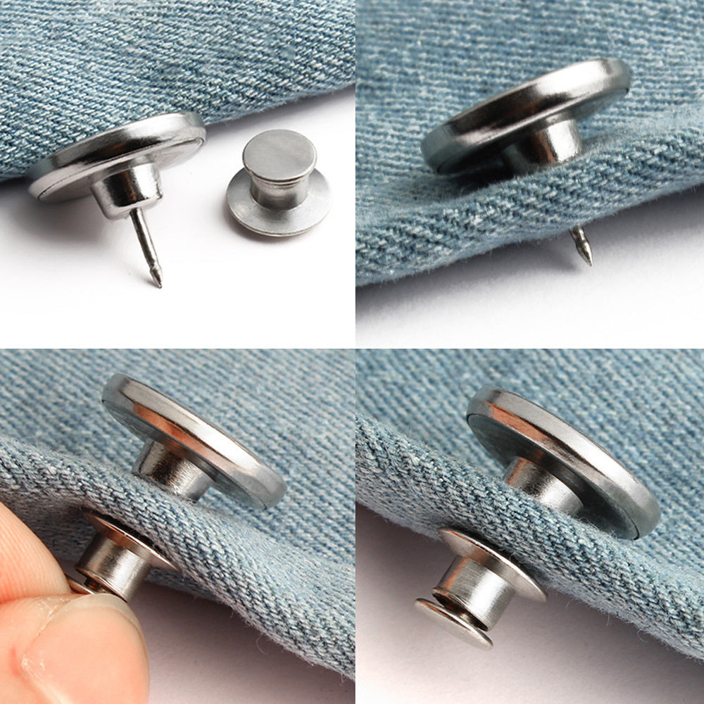 Sewing-Free Detachable Adjusting Screw Button