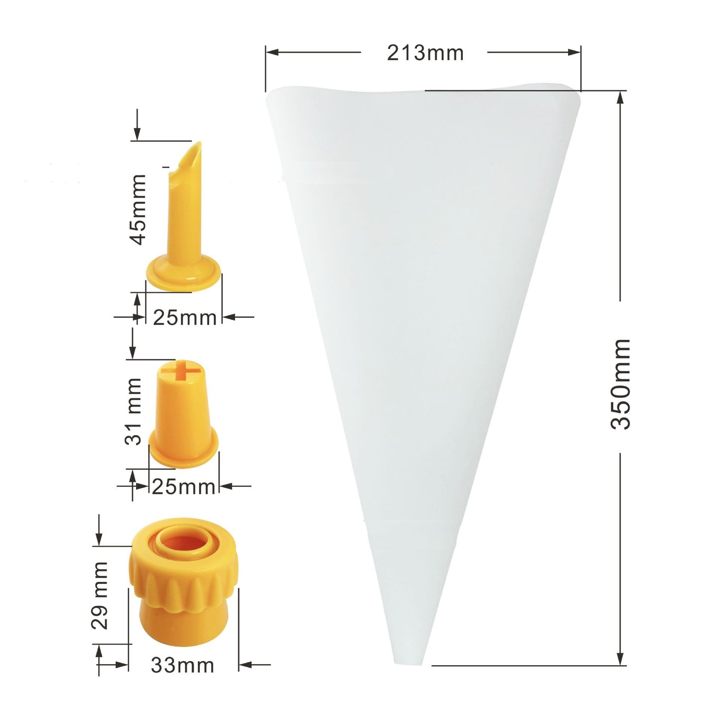 Squeeze nozzle piping bag