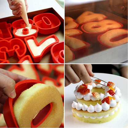 Silicone Digital Cake Mould