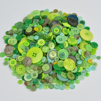 Round Mixed Color Resin DIY Handmade Art Button Flower Packaging