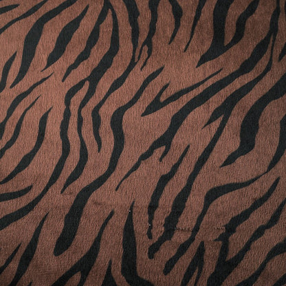 Short Plush Animal Print Fabric