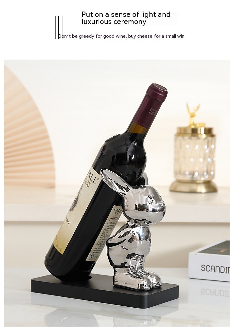 Wine Rack Decoration French Bulldog Creative And Slightly Luxury Decorations