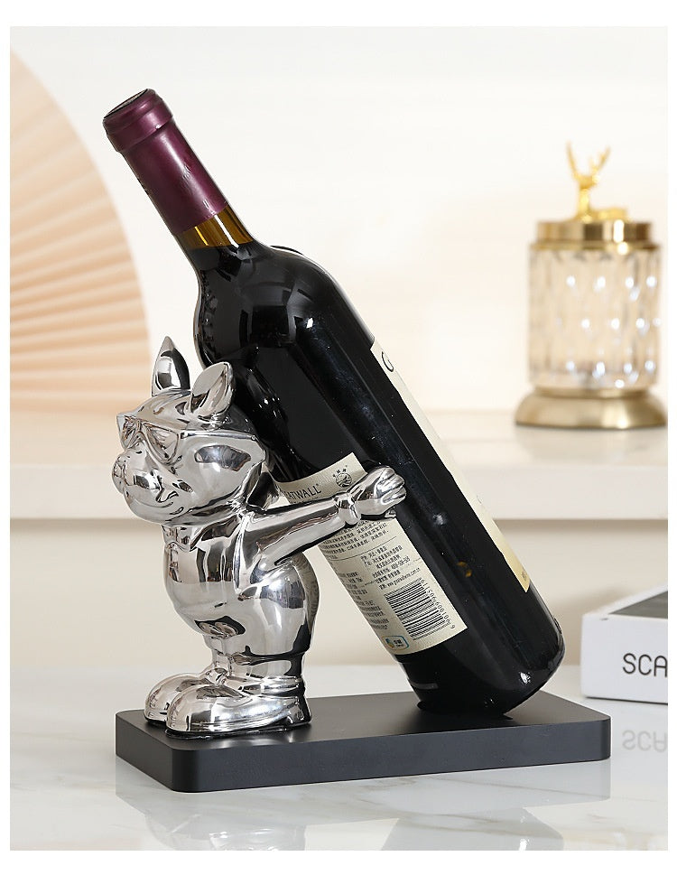 Wine Rack Decoration French Bulldog Creative And Slightly Luxury Decorations