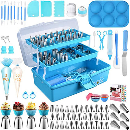 236 Piece Cake Decorating Tool Set With Three Layer Storage Box