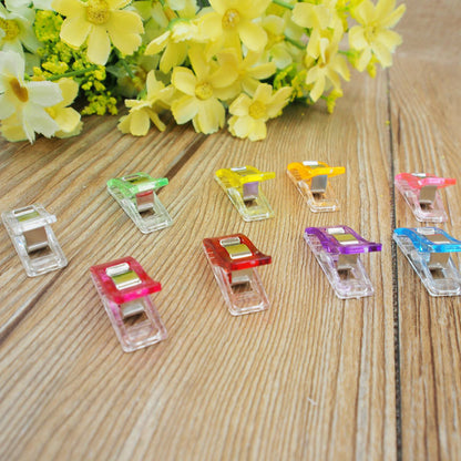 Sewing thread card clip