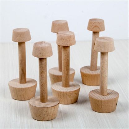 Wood Tart Tamper Double Side Wooden Pastry Egg Tart Pusher Baking Cake Kitchen Tools