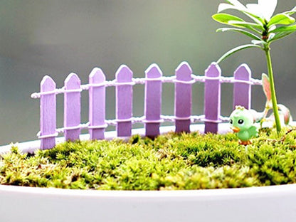 Small Wooden Fence Moss Micro Landscape Cake Baking Decoration