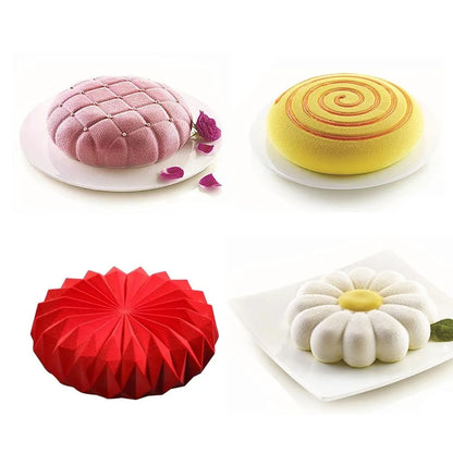 3D Round Shape Silicone Mold for Cake