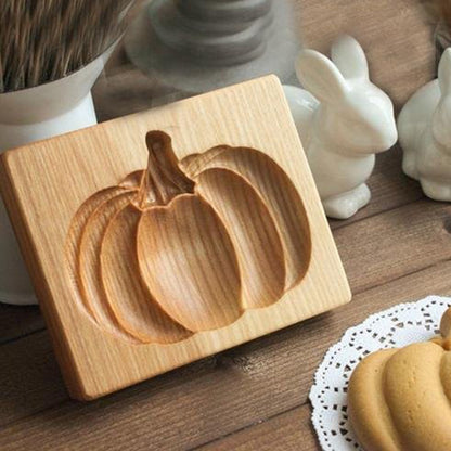 Wooden Stamping Cake Embossing Baking Mold