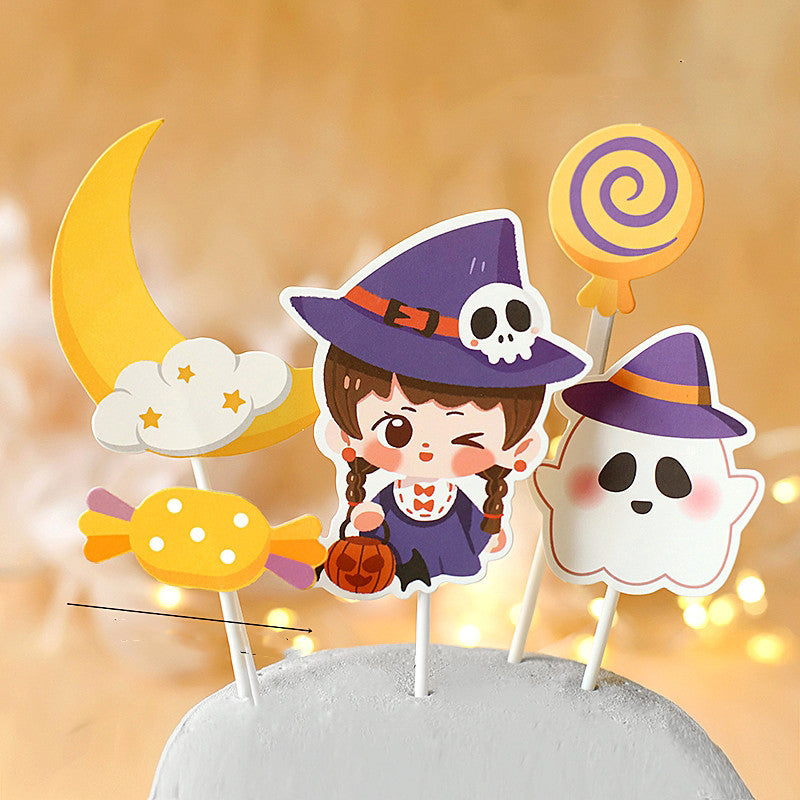 Adorable Decoration Of Halloween Baking Cake