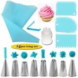 14-piece Stainless Steel Cake Mouthpiece Cover