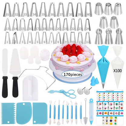 110/170 Cake Non-slip Turntable Decorating Tool Set