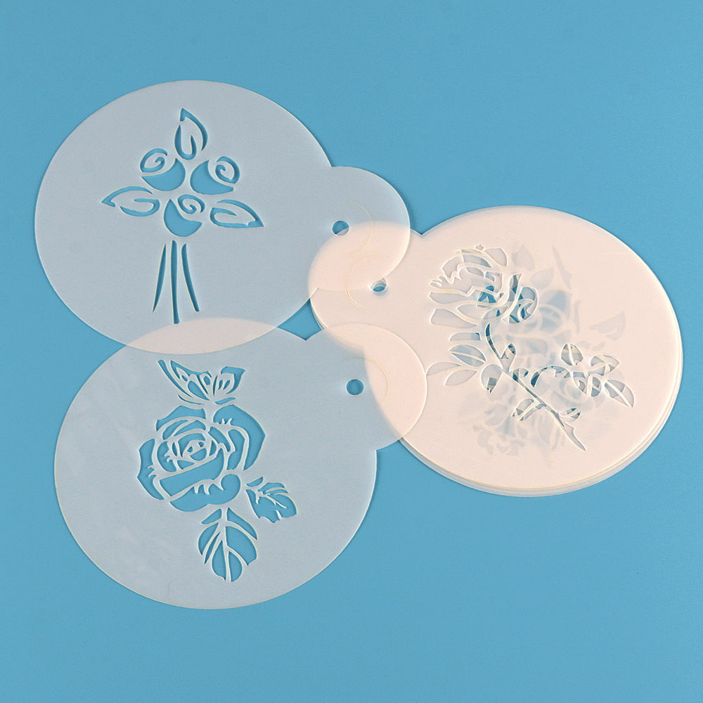 6 Piece Rosette Cake Decorating Powdered Sugar Sieve