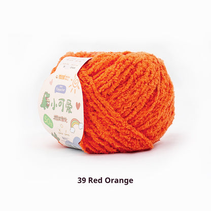 Snowball Cute Wool Ball Love Thread Diy Hand-woven 3-strand Short Velvet Crochet Doll 50g