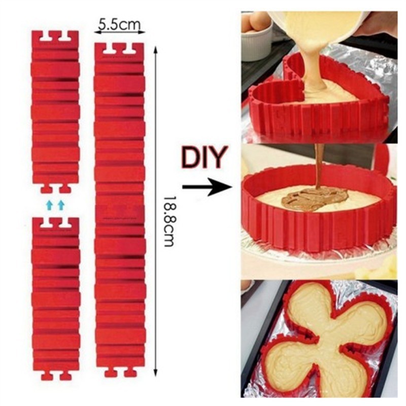 4Pcs  Set Silicone Cake Mould