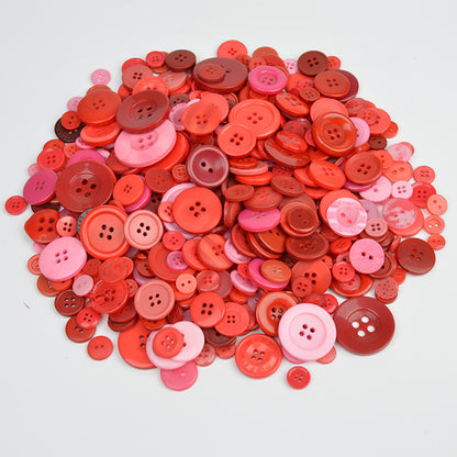 Round Mixed Color Resin DIY Handmade Art Button Flower Packaging