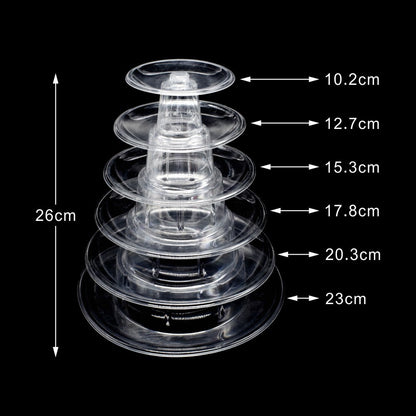 Round Plastic Cake Tower Wedding Cake Shelf