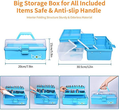 236 Piece Cake Decorating Tool Set With Three Layer Storage Box