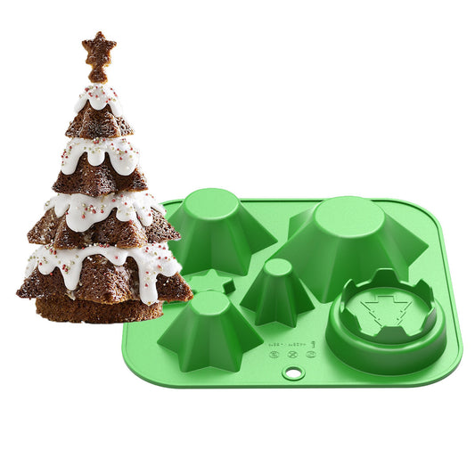 Silicone Christmas tree cake mold