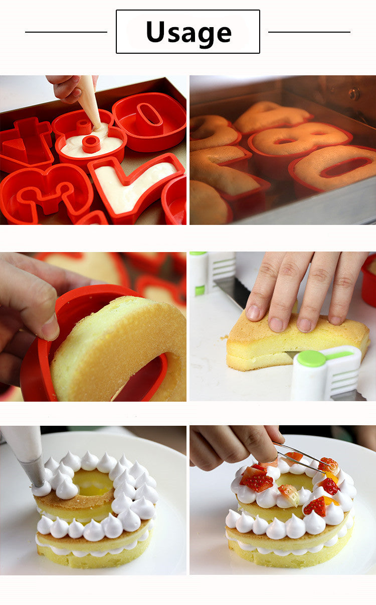 Silicone Digital Cake Mould