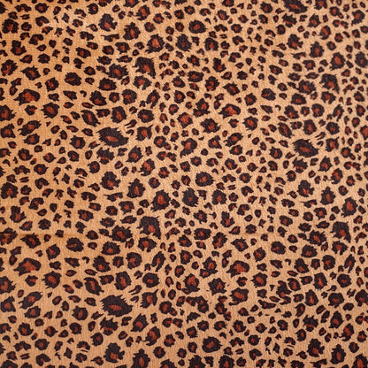 Short Plush Animal Print Fabric