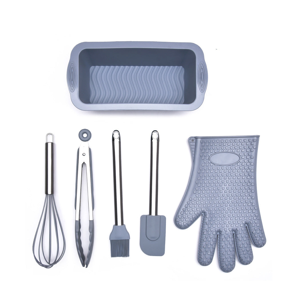 Spatula Oil Brush Egg Beater Gloves Round Cake Pan Silicone Mold