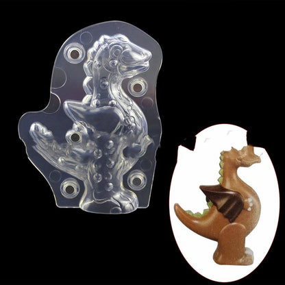 3D Dinosaur Chocolate Mold Magnet Mousse Cake Mold