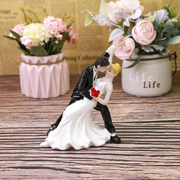 Wedding Cake Decorating Resin Groom Bride Puppet Craft Gift