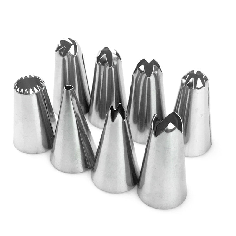 14-piece Stainless Steel Cake Mouthpiece Cover