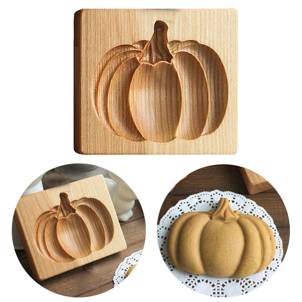 Wooden Stamping Cake Embossing Baking Mold