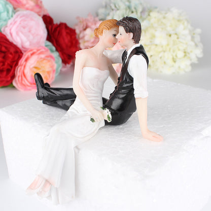 Wedding Cake Doll Resin Cake Decoration