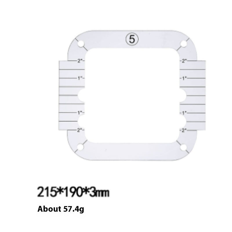 Acrylic DIY Sewing Patchwork Ruler Special-shaped Hollow Sewing Kit