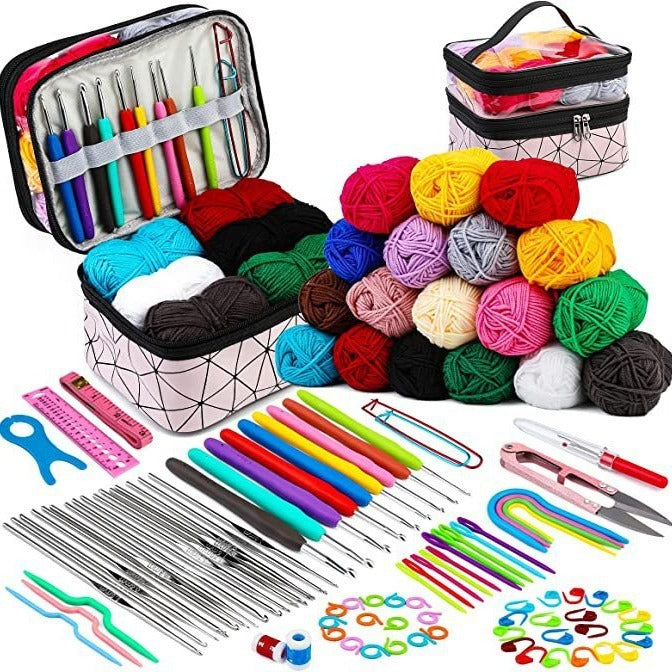 105-piece Crochet Tool Outfit DIY Hand Knitting